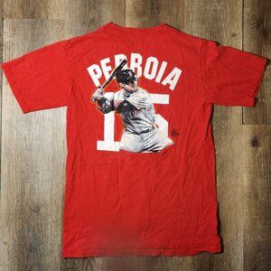 ⚾🥇❤️ Majestic Dustin Pedroia #15 MLB Boston Red Sox T-Shirt-S